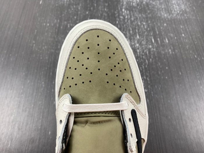 Air Jordan 1 Retro Low Golf Travis Scott Neutral Olive  FZ3124-200