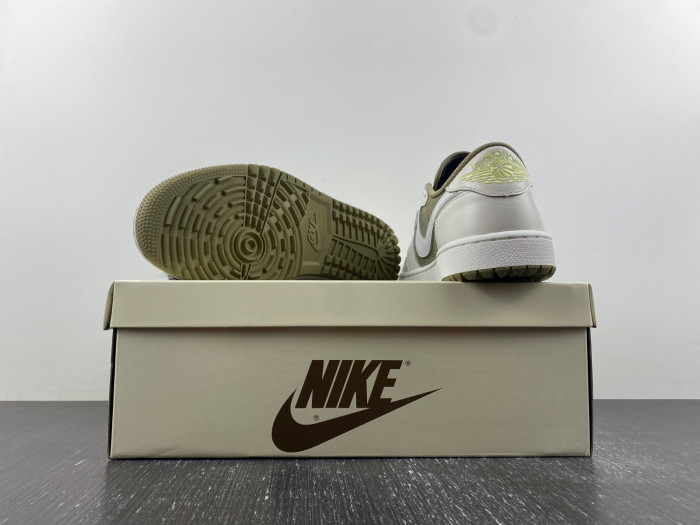 Air Jordan 1 Retro Low Golf Travis Scott Neutral Olive  FZ3124-200