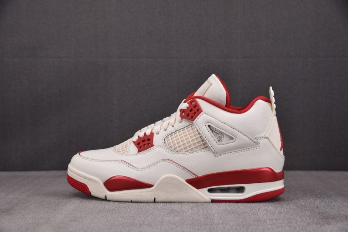 Air Jordan 4 Retro Pale Ivory Sierra Red (Women's) HV0823-108