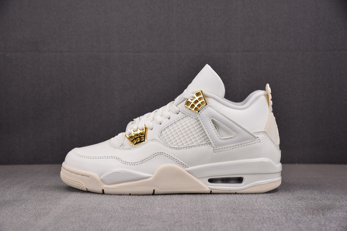 Women's Air Jordan 4 Sail Metallic Gold AQ9129-170