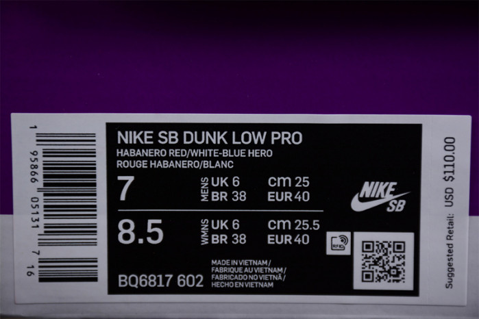 Nike SB Dunk Low Pro "Bart Simpson" BQ6817-602