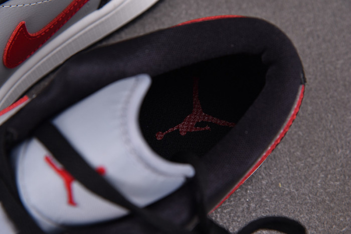 Air Jordan 1 Low Wolf Grey Gym Red (Women