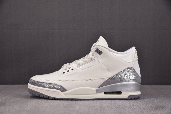 Air Jordan 3 Retro Sail Cement Grey (Women's)  CK9246-100