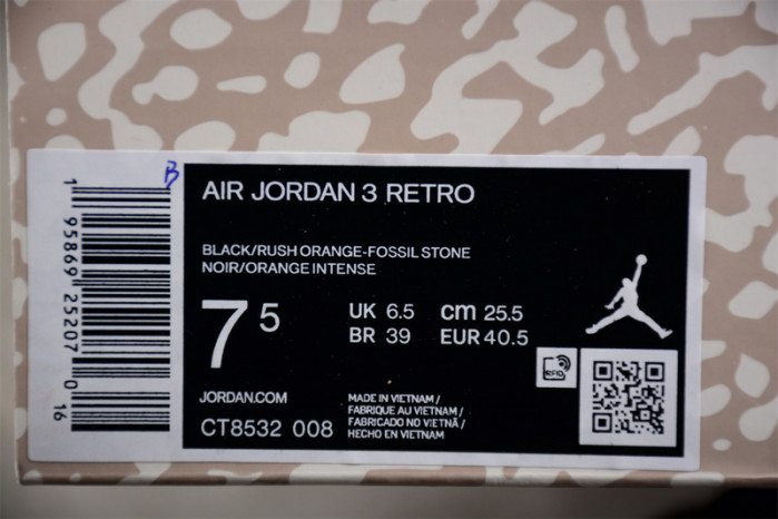 Air Jordan 3 “Desert Elephant” CT8532-008