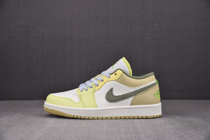 Air Jordan 1 Low Sail White Oil Green FD9906-131