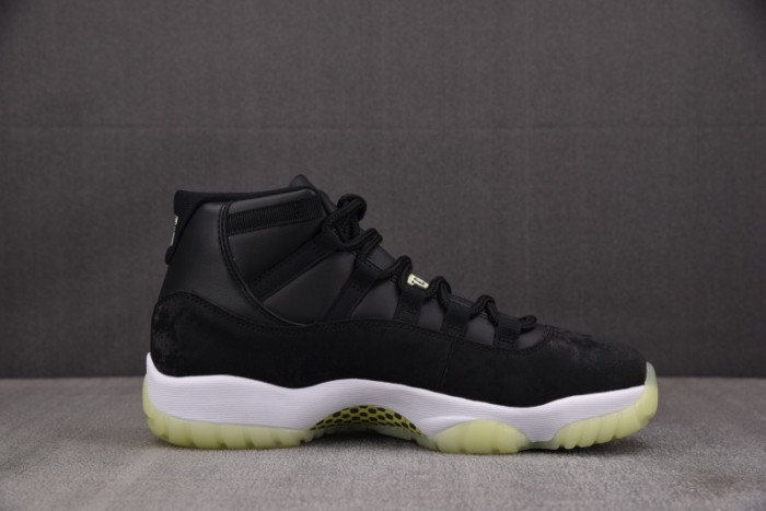 Air Jordan 11 Retro Black Barely Volt  IB1378-001