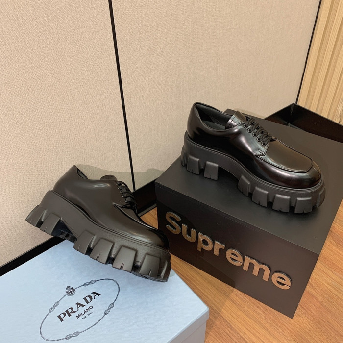 PRAD SNEAKER ( brushed leather )